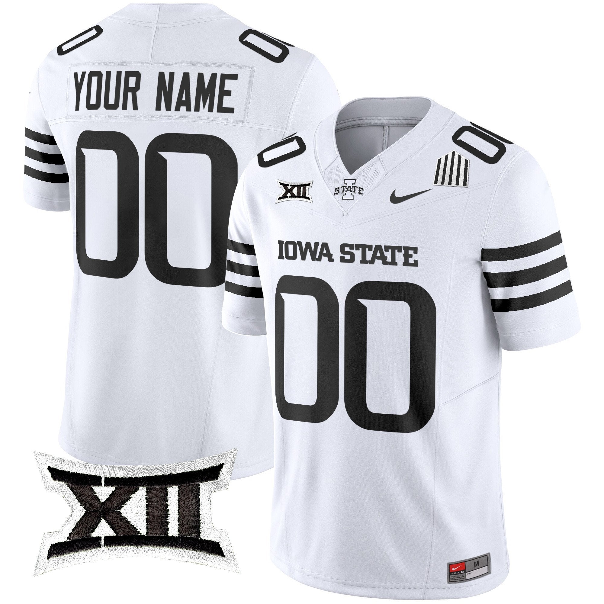 Custom Iowa State Cyclones Jersey Name, Number 2025 Stitched White Limited