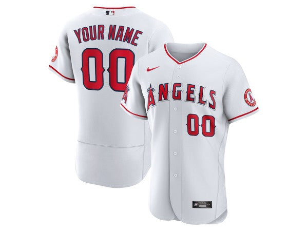 Custom Los Angeles Angels Flex Base Jersey - White