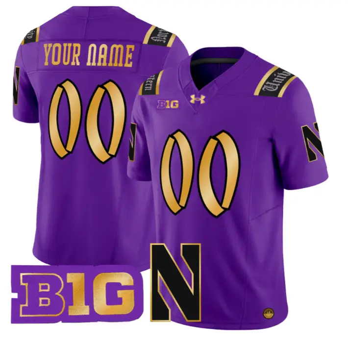 Custom Northwestern Wildcats Jersey Name, Number 2026 Vapor Limited Stitched
