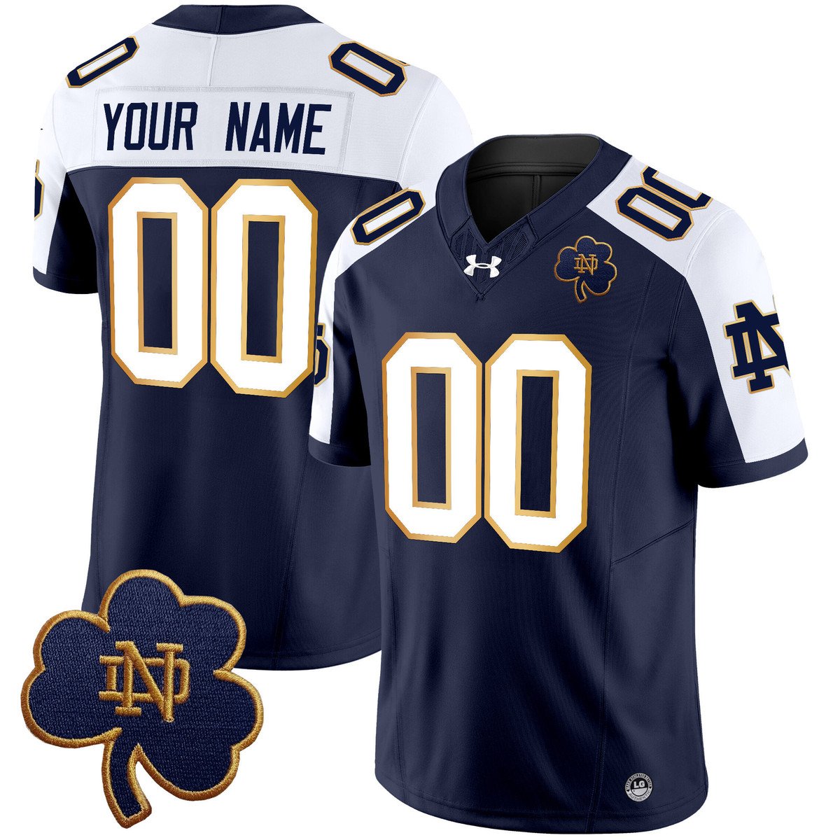 Custom Notre Dame Jersey Name, Number 2025 Vapor Limited V3 Stitched Alter
