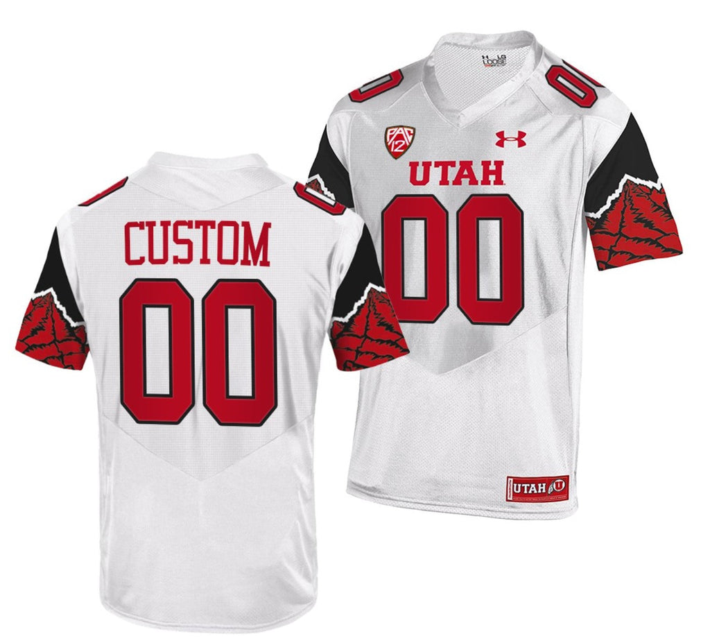 Custom Utah Utes Jersey Name and Number NCAA College Football Replica Red