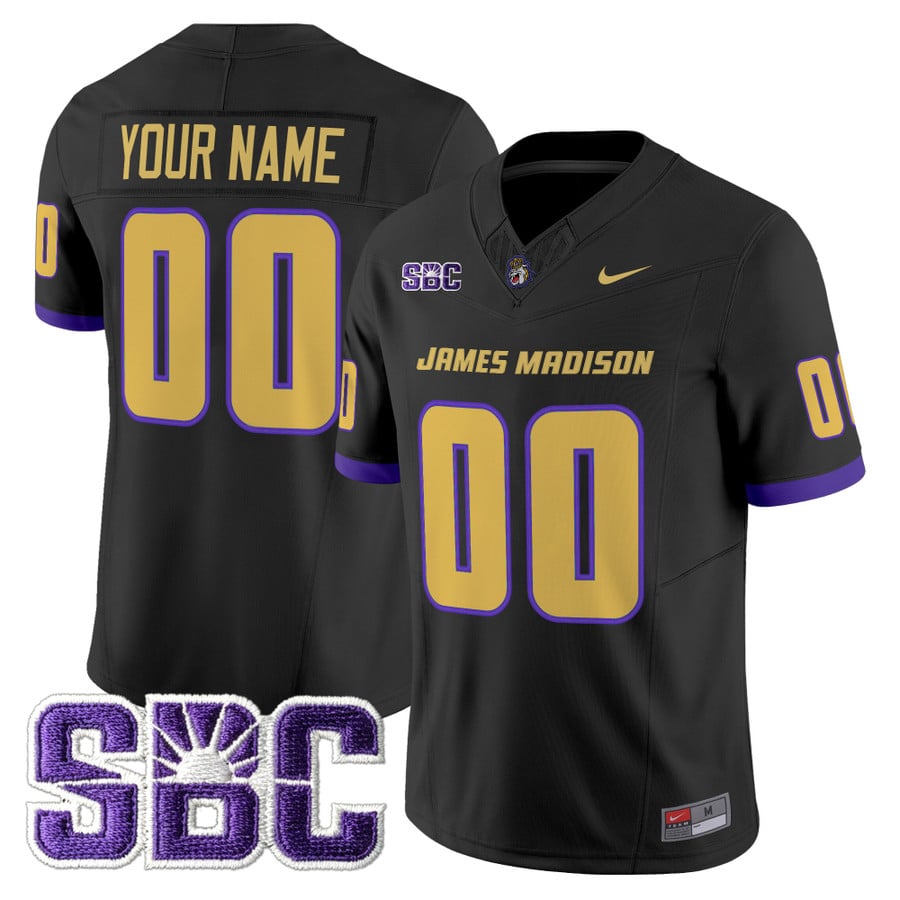 Custom James Madison Dukes Jersey Name, Number 2025 Vapor Limited Stitched