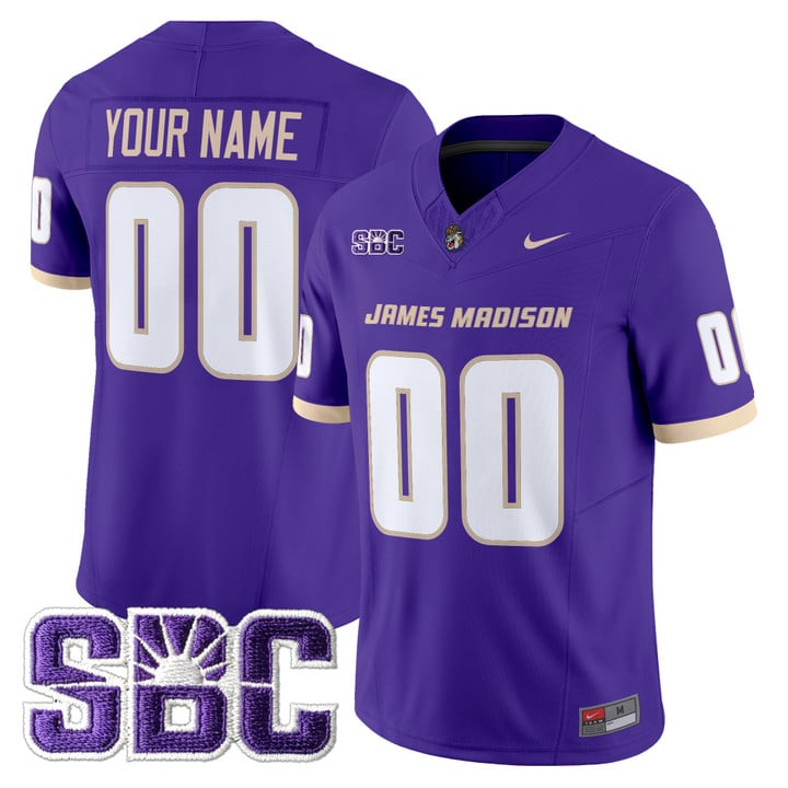 Custom James Madison Dukes Jersey Name, Number 2025 Vapor Limited Stitched