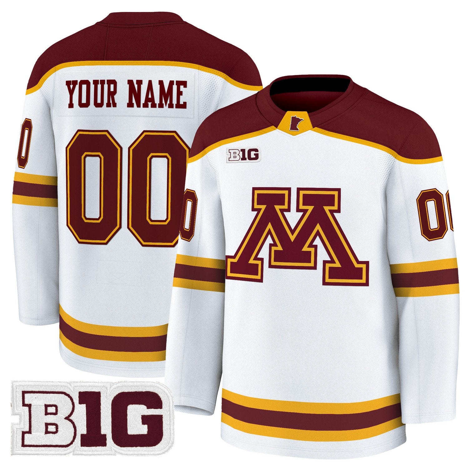 Custom Minnesota Golden Gophers Jersey Name, Number 2025-26 Premium Stitched