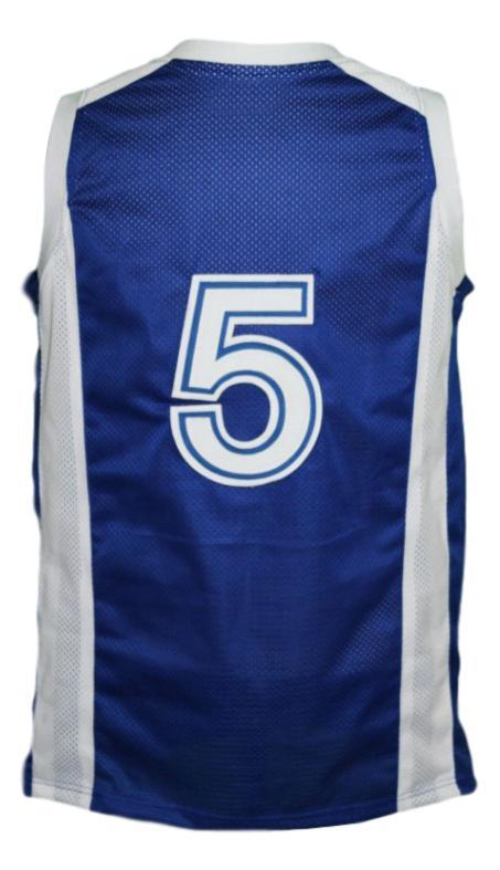 Team Israel Basketball Jersey #5 New Sewn Blue