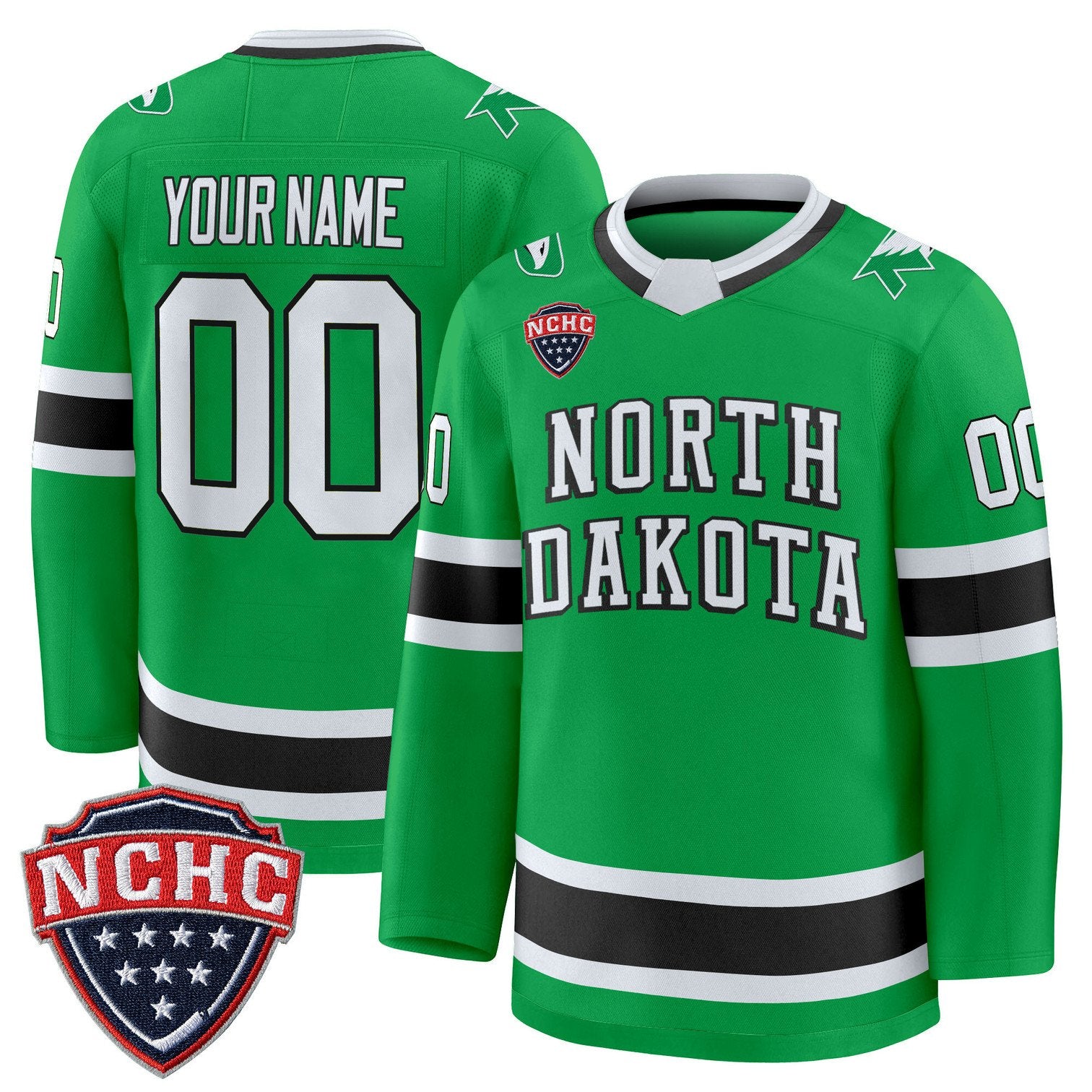 Custom North Dakota Fighting Hawks Jersey 2025-26 Premium Stitched