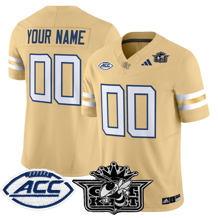 Custom Outkast Georgia Tech Yellow Jackets Jersey 2025 Vapor Stitched