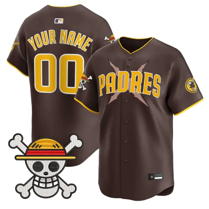Custom Padres Jersey Name, Number One Piece Premier Stitched