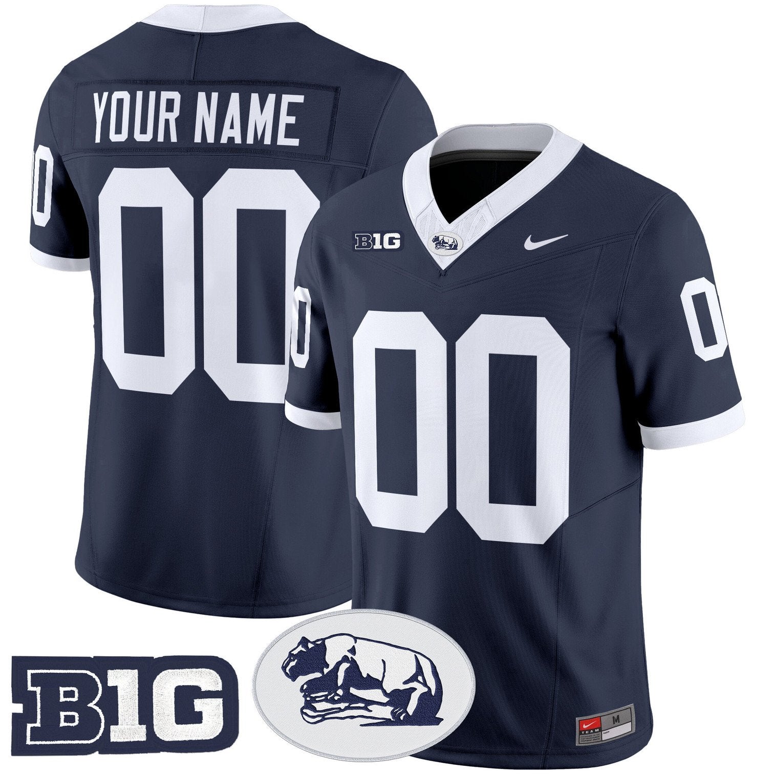 Custom Penn State Jersey Name, Number 2025 Throwback Vapor Limited Stitched