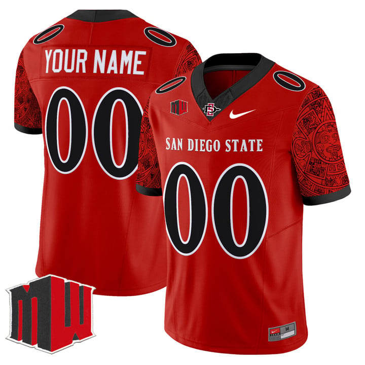 Custom San Diego State Aztecs Jersey Name, Number 2025 Limited Stitched