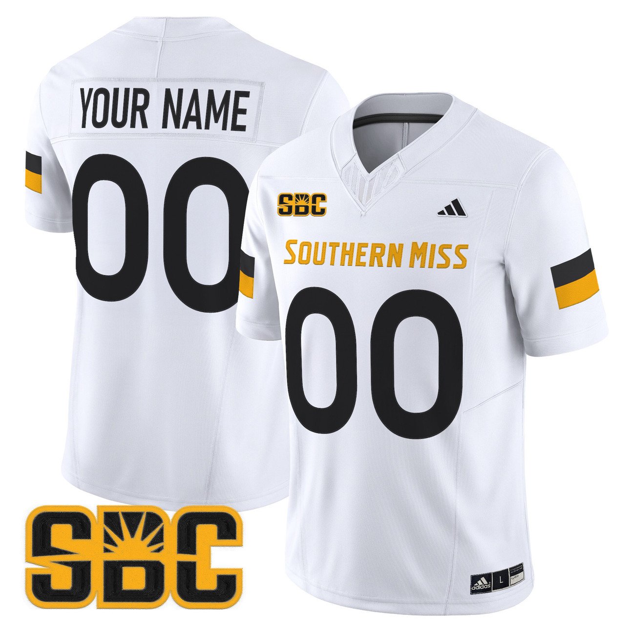 Custom Southern Miss Golden Eagles Jersey 2025 Vapor Limited Stitched