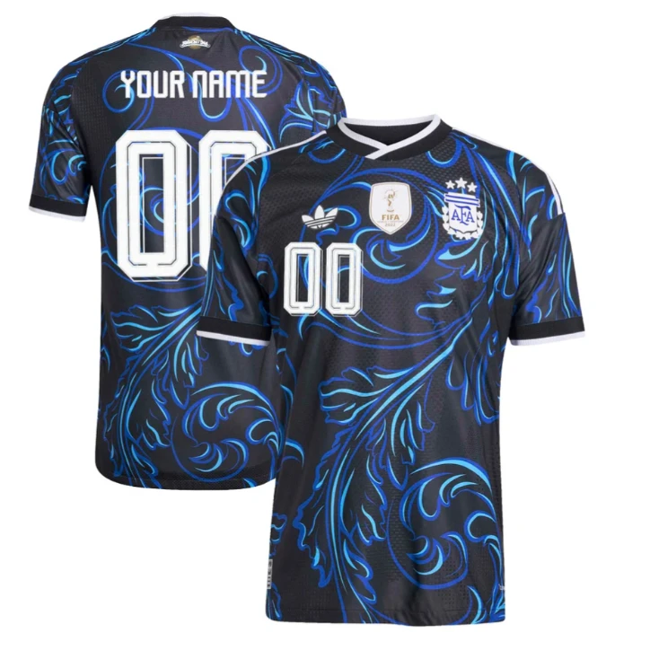 Custom Team Argentina Jersey Name, Number 2026 National Team Soccer