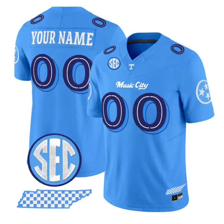 Custom Tennessee Vols Jersey Music City Edition Limited Stitched