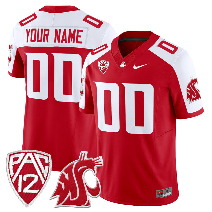 Custom Washington State Cougars Jersey Name, Number 2025 Limited Stitched