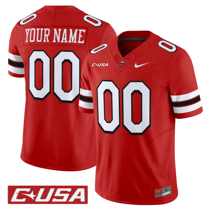 Custom Western Kentucky Hilltoppers Jersey 2025 Vapor Limited Stitched
