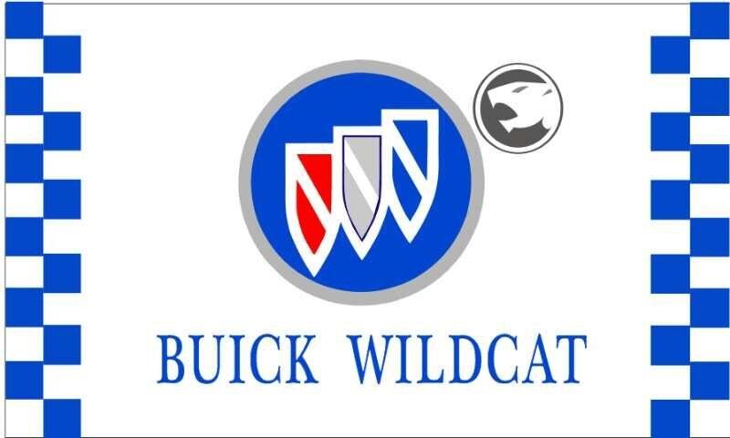 Custom flag polyester 3x5ft Buick wildcat flag With 2 Metal Grommets