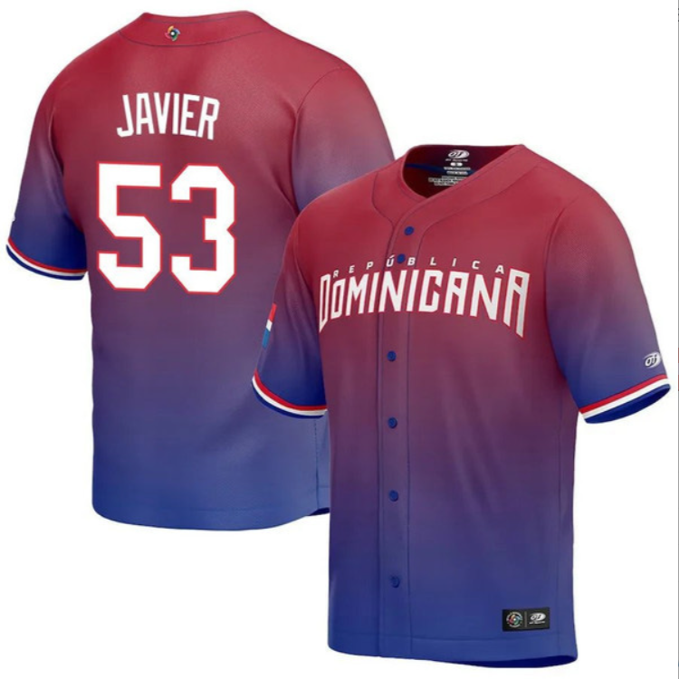 Dominican Baseball Cristian Javier World Baseball Classic Jersey – Red