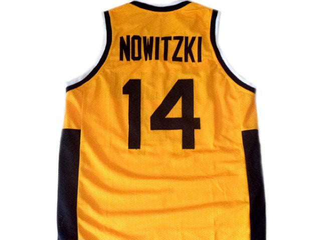 Dirk Nowitzki Jersey #14 Team Deutschland Germany Basketball Yellow