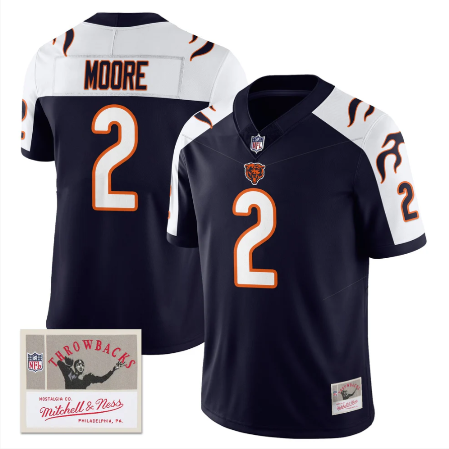 DJ Moore Jersey #2 Throwback 2006 Legacy Vapor Limited Stitched