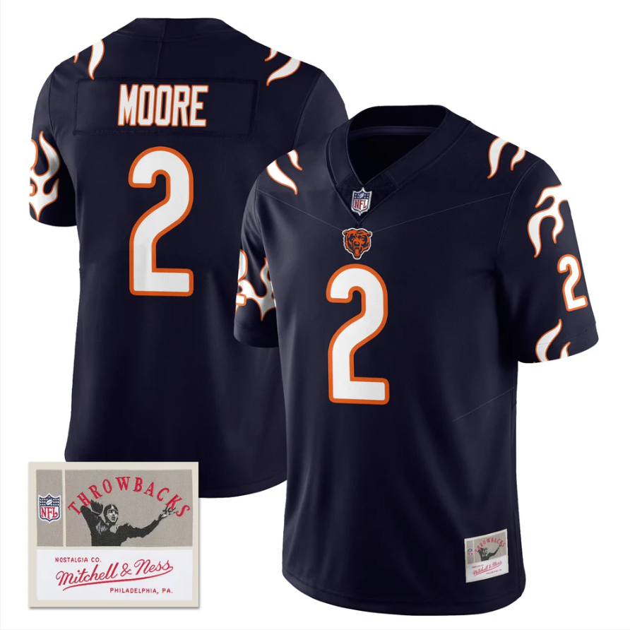 DJ Moore Jersey #2 Throwback 2006 Legacy Vapor Limited Stitched