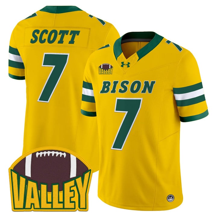 DJ Scott Jersey #7 North Dakota State Bison 2025 Limited Stitched