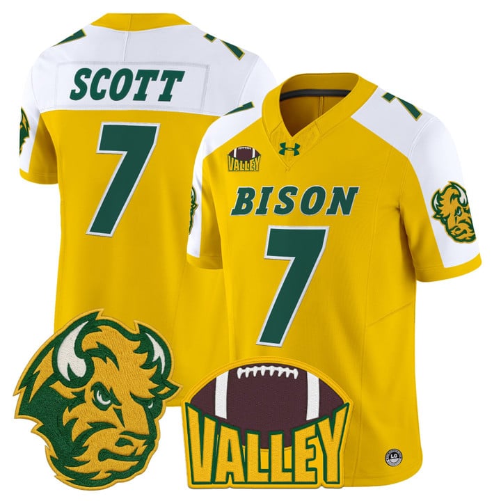 DJ Scott Jersey #7 North Dakota State Bison 2025 Limited Stitched