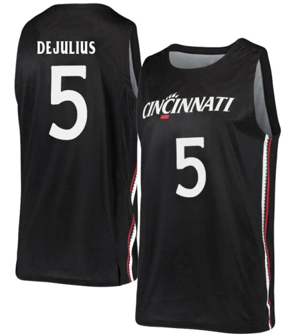 David DeJulius Jersey Cincinnati Bearcats College Basketball Black #5
