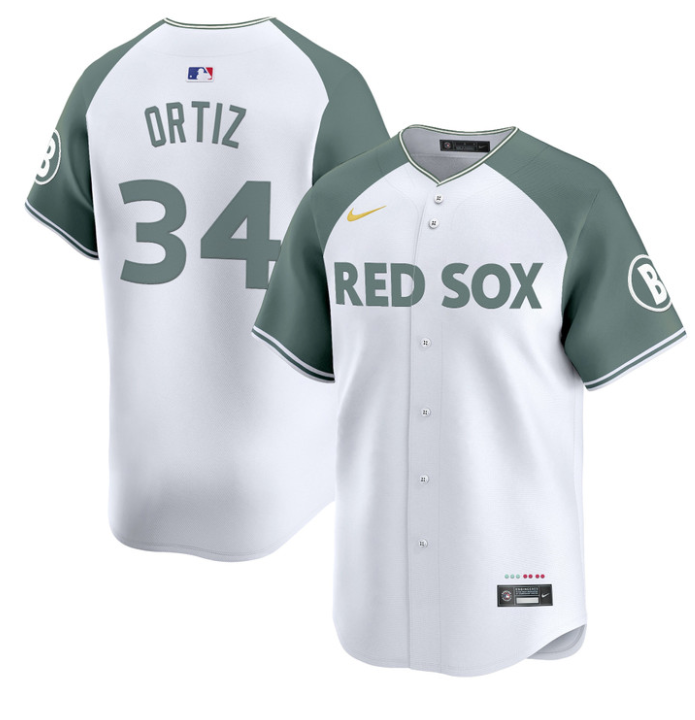 David Ortiz Jersey #34 Boston Red Sox 2025 City Connect Vapor Premier Limited Stitched Navy