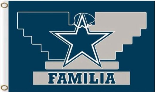 Dallas Cowboys Familia Flag 3X5 Ft Polyester Banner USA 90x150cm