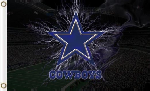 Dallas Cowboys Lightning Sport Team Flag 3X5 Ft Polyester Banner USA 90x150cm