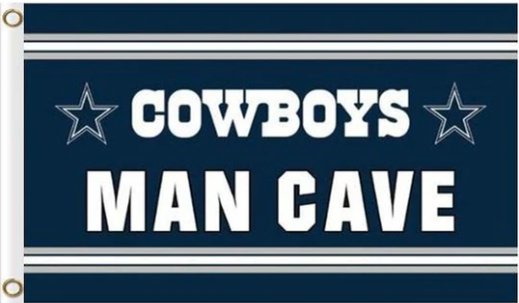 Dallas Cowboys MAN CAVE Outdoor Flag 3X5 Ft Polyester Banner USA 90x150cm
