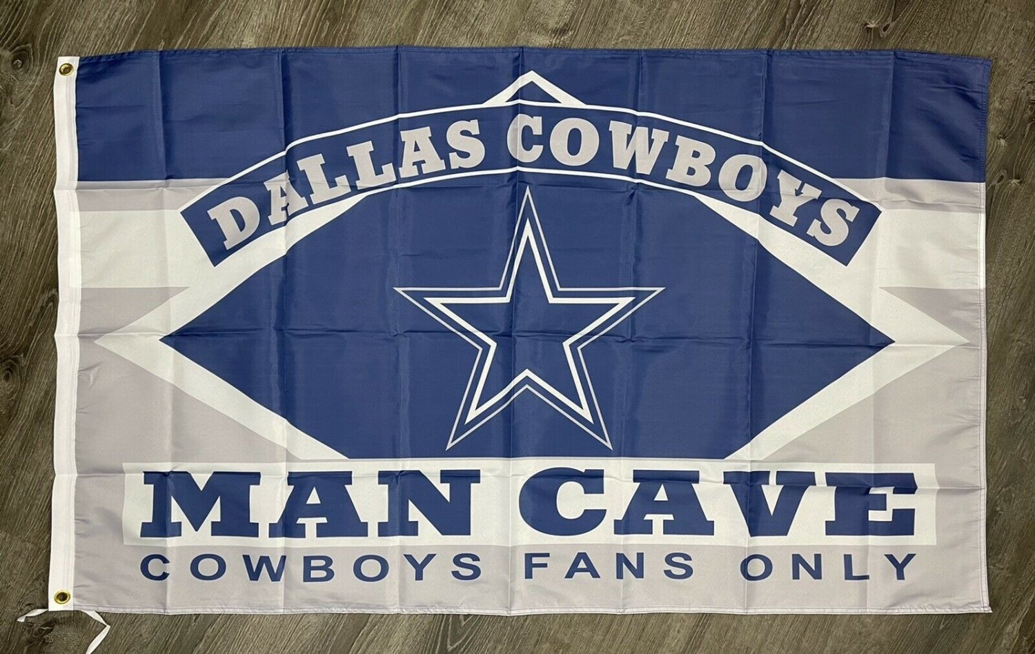 Dallas Cowboys Man-Cave Flag 3x5 ft Sports Blue Football Banner Garage Bar