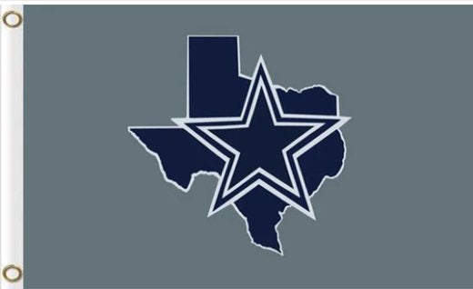 Dallas Cowboys Team Logo Flag 3X5 Ft Polyester Banner USA 90x150cm