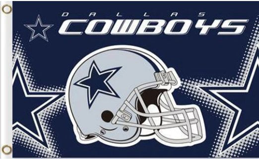 Dallas Cowboys Team US Flag 3X5 Ft Polyester Banner USA 90x150cm
