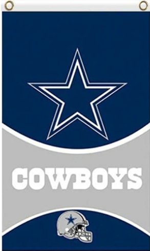 Dallas Cowboys Team Vertical Flag 3X5 Ft Polyester Banner USA 90x150cm
