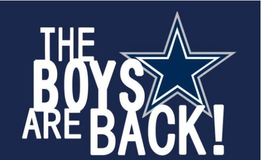Dallas Cowboys The Boys Are Back Flag 3X5 Ft Polyester Banner USA 90x150cm