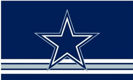 Dallas Cowboys Three Lines Flag 3X5 Ft Polyester Banner USA 90x150cm