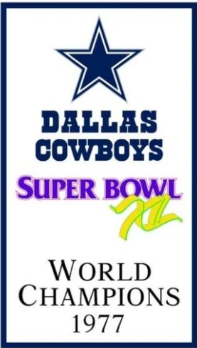 Dallas Cowboys World Champions 1977 Flag 3X5 Ft Polyester Banner USA 90x150cm