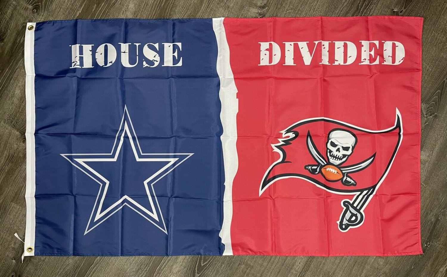 Dallas Cowboys vs Tampa Bay Buccaneers House Divided Flag 3x5 ft Banner New