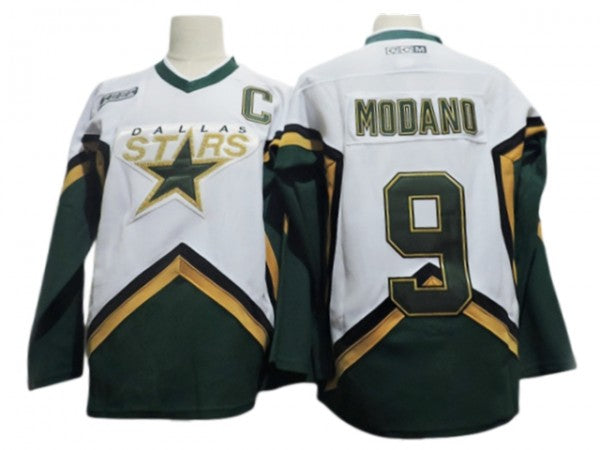 Dallas Stars #9 Mike Modano 2000's Vintage CCM Jersey - White