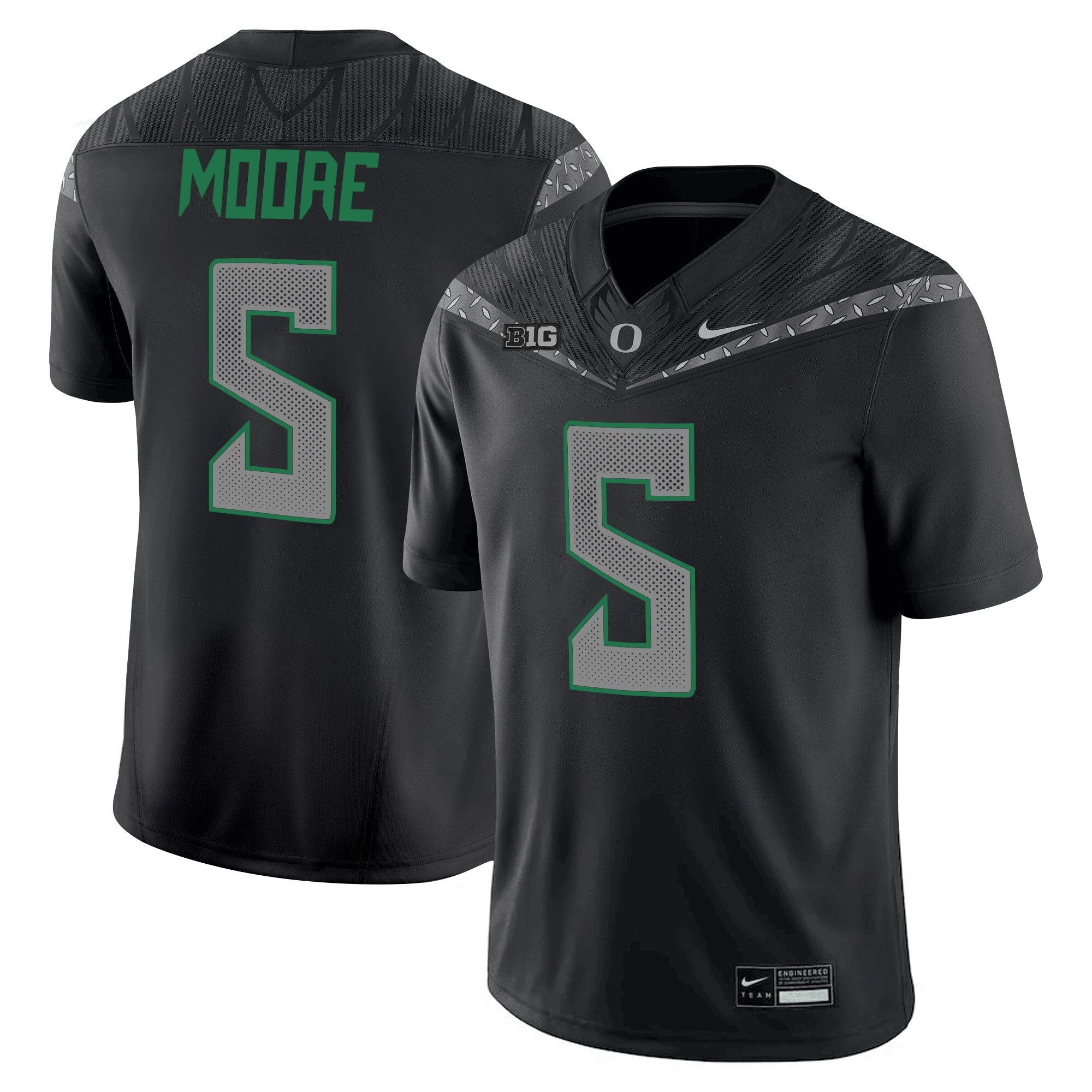 Dante Moore Jersey #5 Oregon Ducks 2025 Vapor Limited V2 Stitched Black