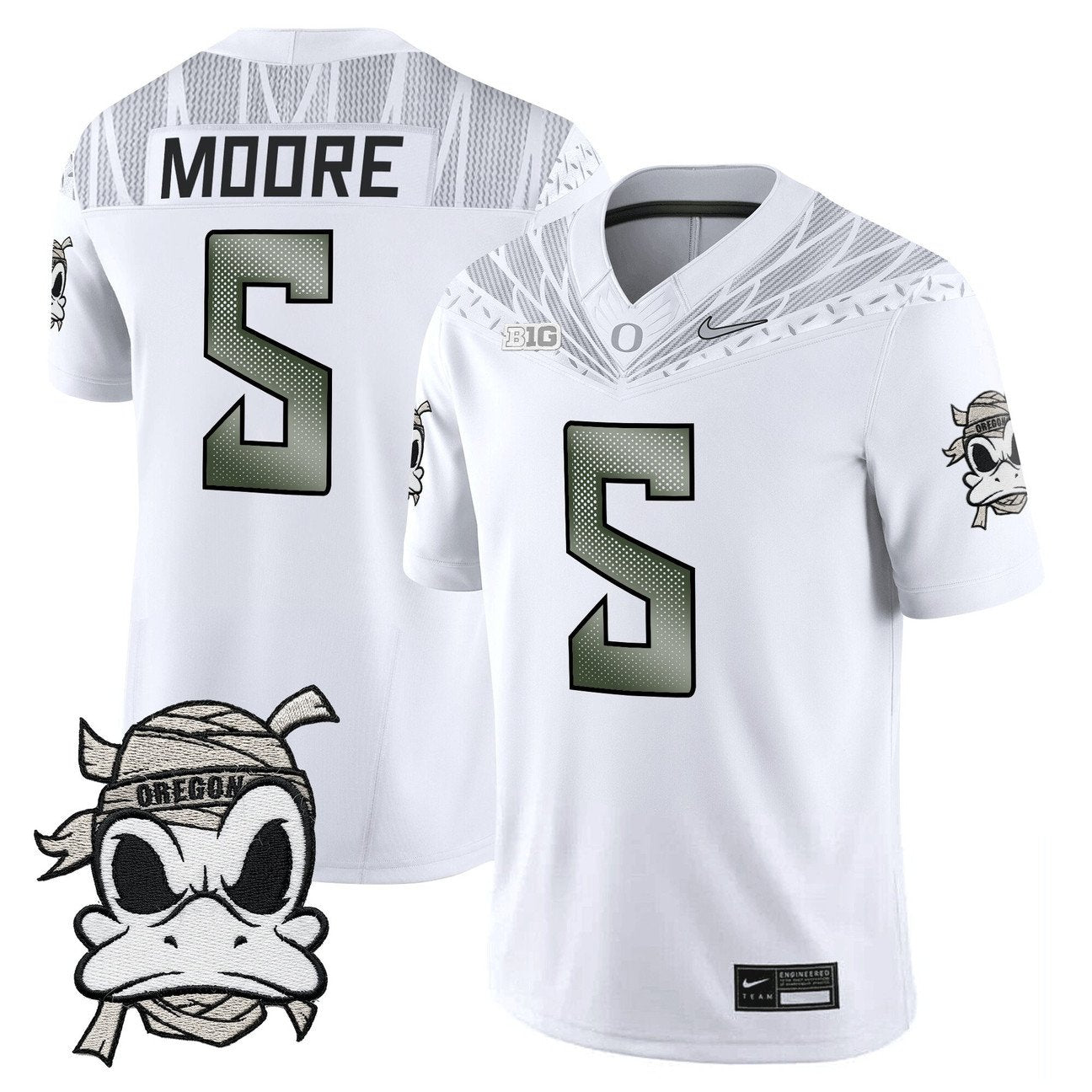 Dante Moore Jersey #5 Oregon Ducks 2025 Mummy Duck Vapor Limited Stitched