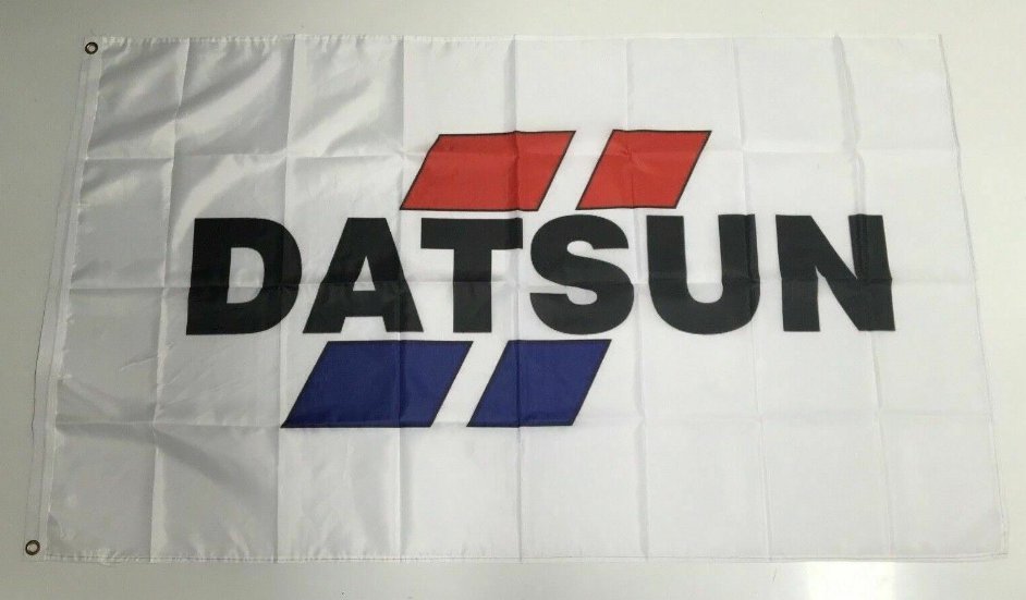 Datsun Style 3 Banner Flag - Car Ute Coupe 1200 1600 Mechanic Workshop Man Cave 3x5ft