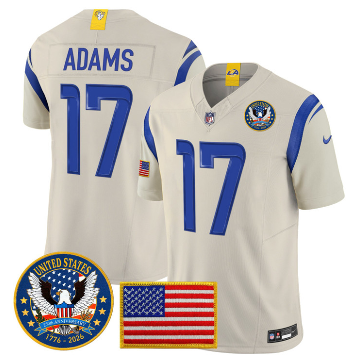 Davante Adams Jersey #17 United States 250th Patch Vapor Stitched