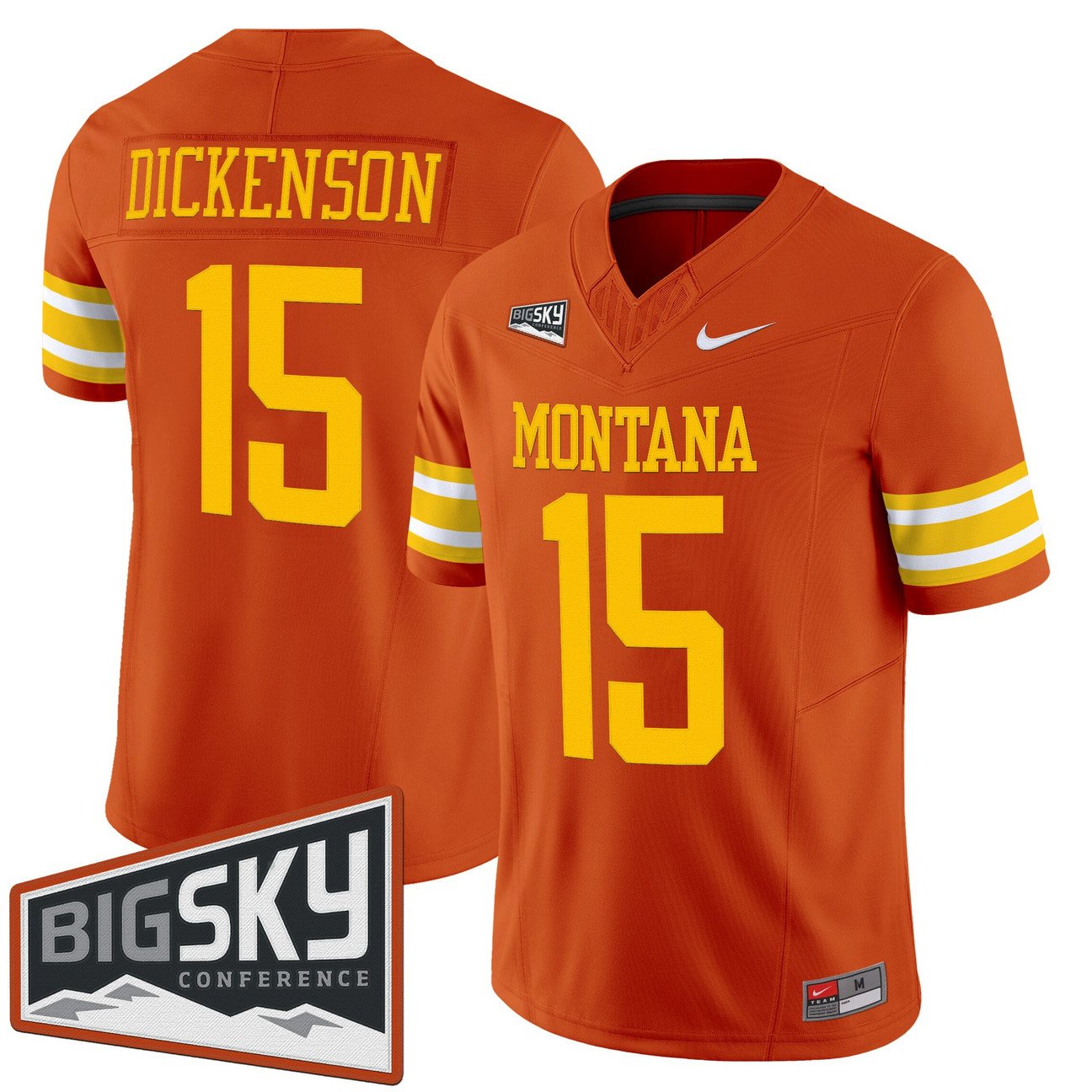 Dave Dickenson Jersey #15 Montana Grizzlies 1995 Throwback Vapor Stitched