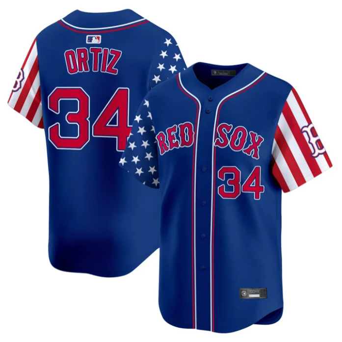 David Ortiz Jersey #34 Boston Red Sox 2025 Memorial Day Vapor Premier Limited Stitched Royal