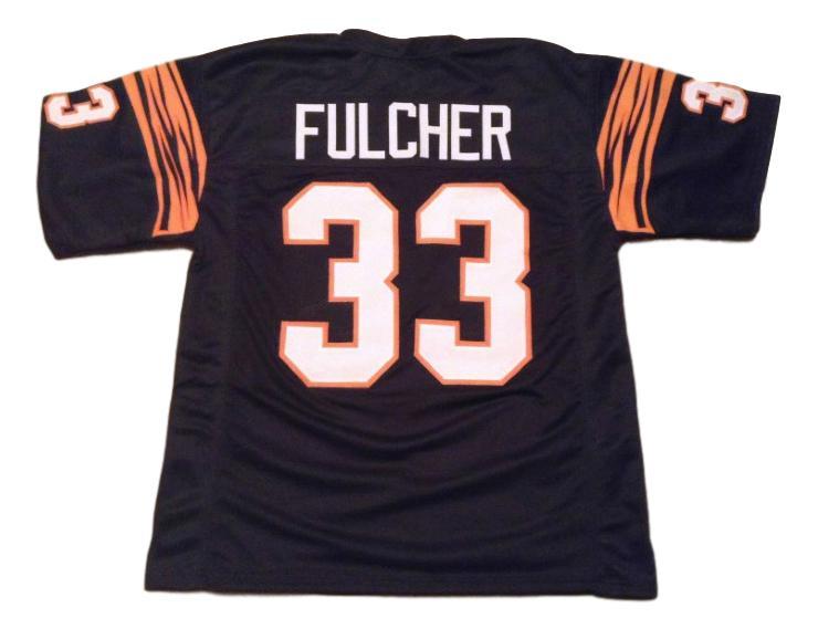 David Fulcher Jersey #33 Custom Unsigned Football Stitched Black