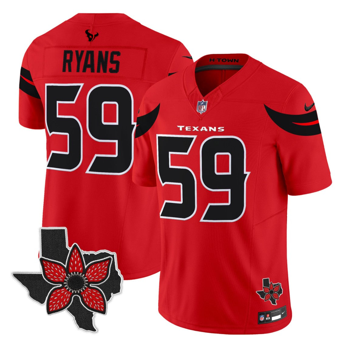 DeMeco Ryans Jersey #59 Stranger Things Edition Vapor Limited Stitched