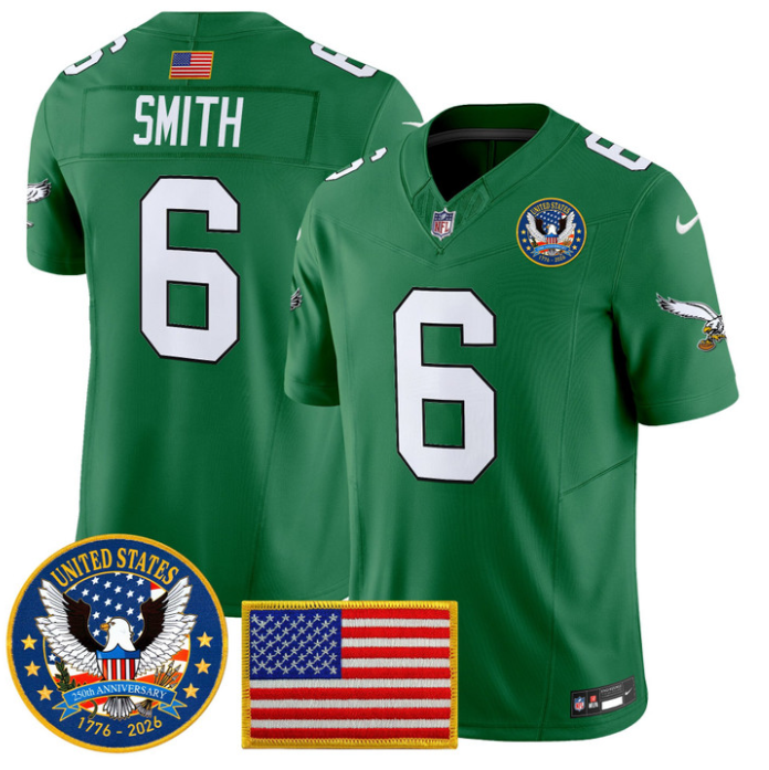 DeVonta Smith Jersey #6 United States 250th Anniversary Stitched