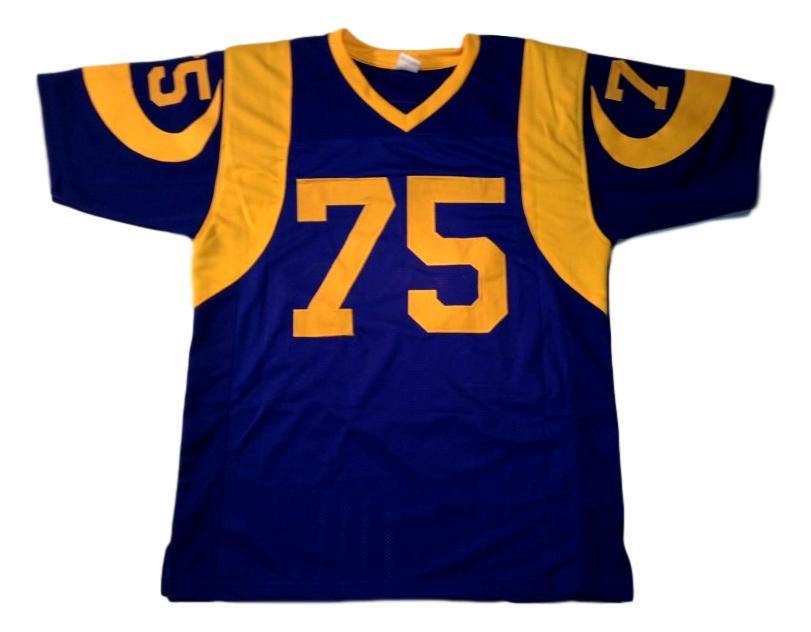 Deacon Jones Jersey #75 Custom Unsigned Football Stitched Blue